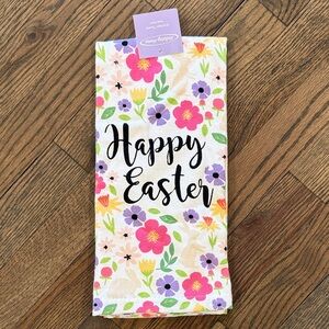 Happy Easter Floral Kitchen Towel